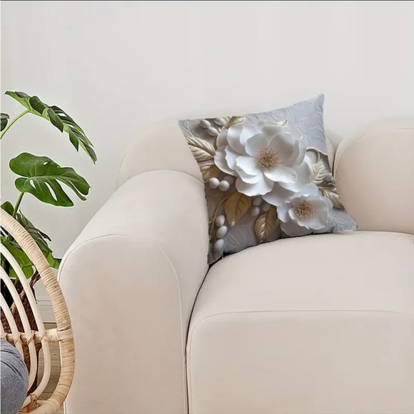 Set of 2 🪴 Throw Pillowcases - 2D Digital Printed Pillowcase 2D Floral Pattern - Picture 7 of 8